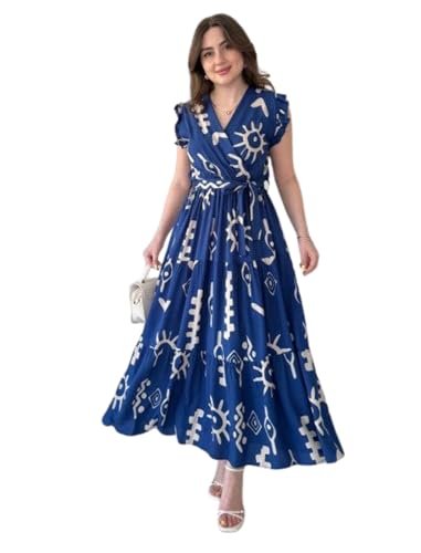 Attires Dress for Women Western Maxi Style, Indo Western Dresses, One Piece Long Gown, A Line Flared Pattern, Ethnic Look Outfit for Women