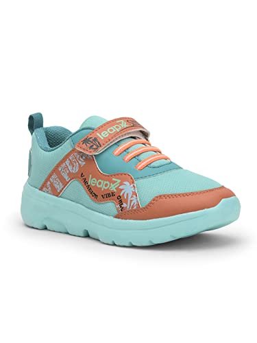 LEAP7X Pink & Royal Blue Sports Shoes for Kids - Padded Sports Wear - Image 2