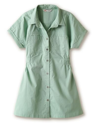 Girls Knee Length Pure Cotton Shirt Dress - Image 2