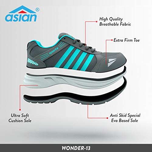 Wonder-13 Men's Running Shoe | Lightweight Sports Design, Soft Cushioning, Reliable Grip for Casual, Travel & Gym - Image 6