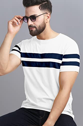 T-Shirt for Mens Double Stripes on Chest - Image 6