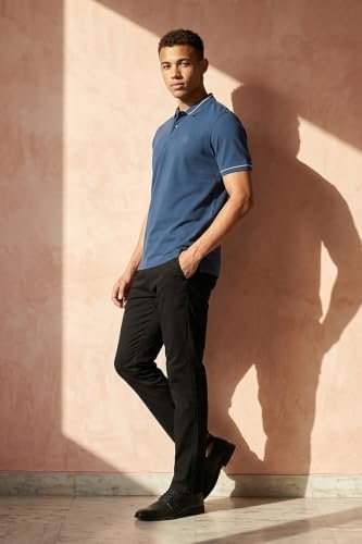 Men's Regular Fit Insignia Half Sleeve Polo T-Shirt | Cotton Rich | Premium Pique Weave - Image 4