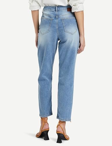 Women's Loose Flared Jeans | Mid Rise | Cotton Blend Stretch | 5-Pocket (Available in Plus Sizes) - Image 2