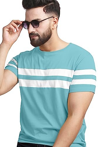 T-Shirt for Mens Double Stripes on Chest (40 Pics)