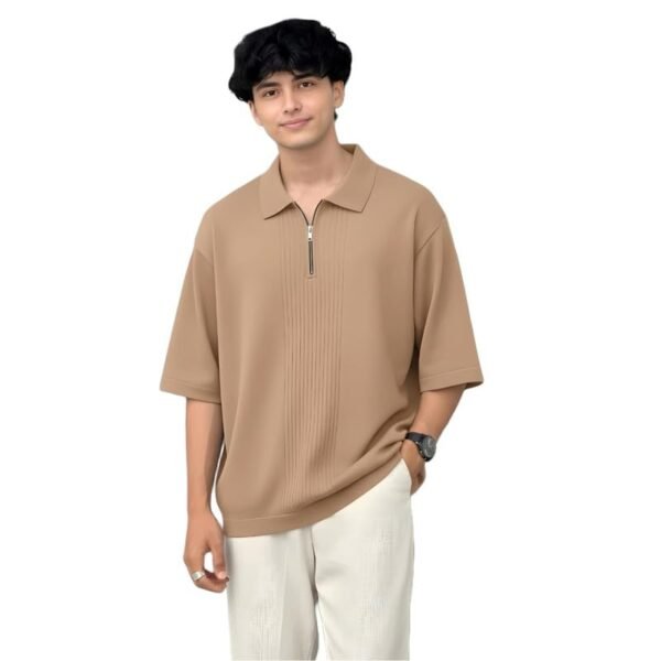 Boys Oversized Polo T-Shirt | Cotton Blend Half Sleeve Collar Neck Casual & Sports Wear | Comfortable Loose Fit Trendy Kids T-Shirt for Boys