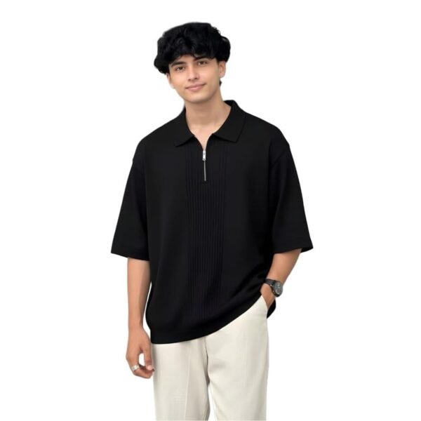 Boys Oversized Polo T-Shirt | Cotton Blend Half Sleeve Collar Neck Casual & Sports Wear | Comfortable Loose Fit Trendy Kids T-Shirt for Boys
