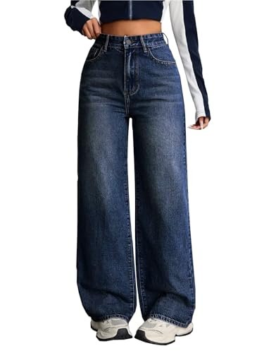 Women's Denim Stretchable High Waist Baggy Jeans for Women