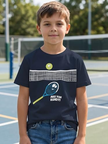 Boys Round Neck Printed Blended Cotton Tshirt -Combo Pack of 2 - Orange/Blue - Image 4