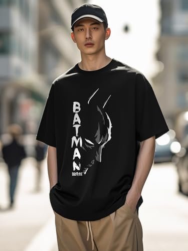 Men's Half Sleeve Round Neck Cottonblend Graphic Print Oversized - Image 2