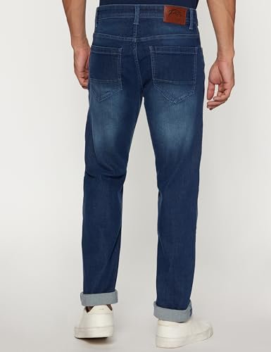 Men's Tapered Fit Mid Rise Classic Tape Stretchable Twill Jeans - Image 2
