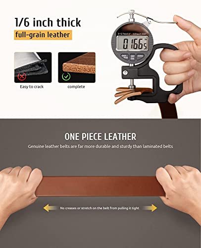 Men's Genuine Leather Belt for Men | Black,Brown,Tan - Image 6