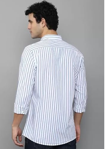 U TURN Men's Casual Printed Striped Stylish Latest Formal Plus Size Shirt for Men | Cotton Mix 220 GSM - Image 4