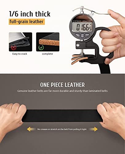 Men's Genuine Leather Belt for Men | Black,Brown,Tan - Image 4