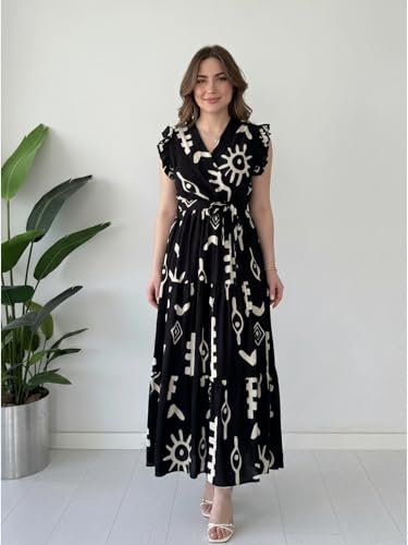 Attires Dress for Women Western Maxi Style, Indo Western Dresses, One Piece Long Gown, A Line Flared Pattern, Ethnic Look Outfit for Women - Image 2