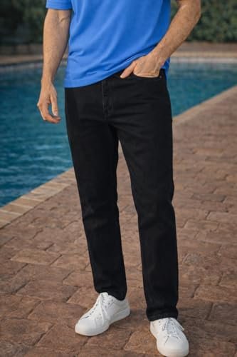 Men's Slim Fit Stretch Fabric for Comfort Premium Wash Aesthetic Authentic Twill and Durable Jeans - Image 2
