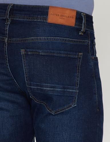 Men's Tapered Fit Mid Rise Classic Tape Stretchable Twill Jeans - Image 5