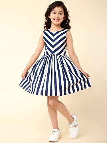A.T.U.N. ( ) A.T.U.N. Girls Striped Casual Dress - Image 4