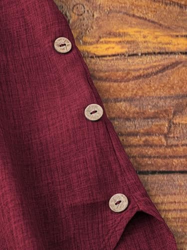 TADKEE Women's Linen Blend Solid Regular Fit Tunic Top (20 Pics) - Image 3