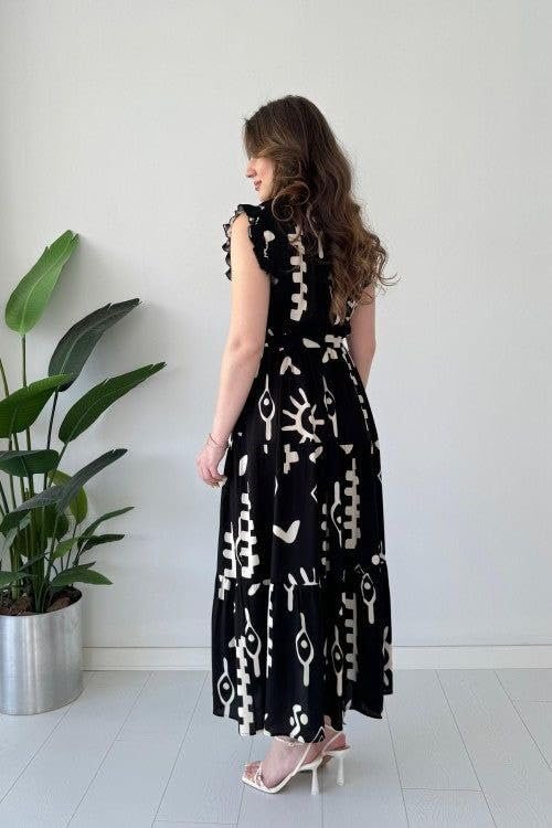 Attires Dress for Women Western Maxi Style, Indo Western Dresses, One Piece Long Gown, A Line Flared Pattern, Ethnic Look Outfit for Women - Image 4