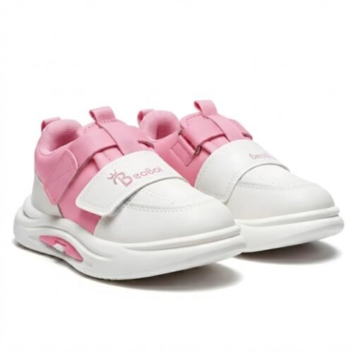 Kids Fashion Sneakers, Unisex Comfort Shoes with Velcro Strap for Baby Boys and Girls for Age 18 Months to 7 Years