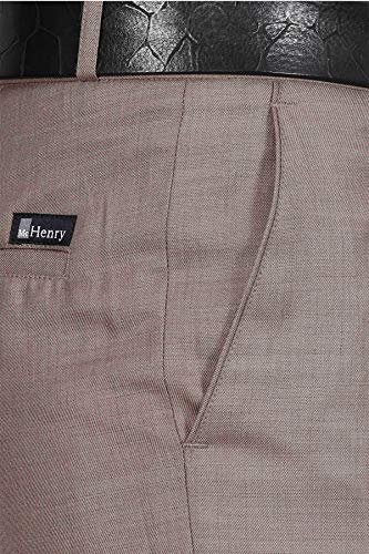 Mc Henry Men's Classic Solid Formal Comfort/Regular Fit Stretchable Wrinkle Free Trousers - Image 4