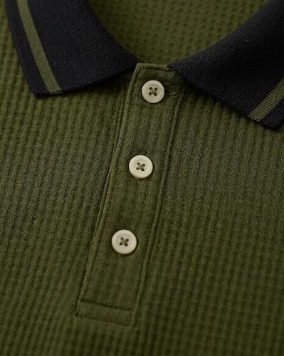 Men's Half Sleeve Regular Tshirt Striped Design Polo Neck T-Shirts - Image 4