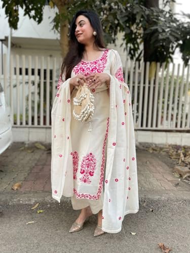 Kurta Sets for Women Viscose Embroidered - Image 3