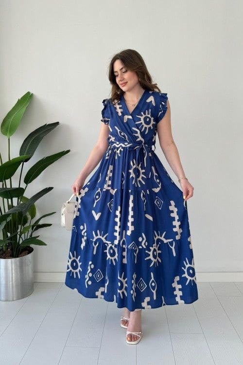 Attires Dress for Women Western Maxi Style, Indo Western Dresses, One Piece Long Gown, A Line Flared Pattern, Ethnic Look Outfit for Women - Image 4