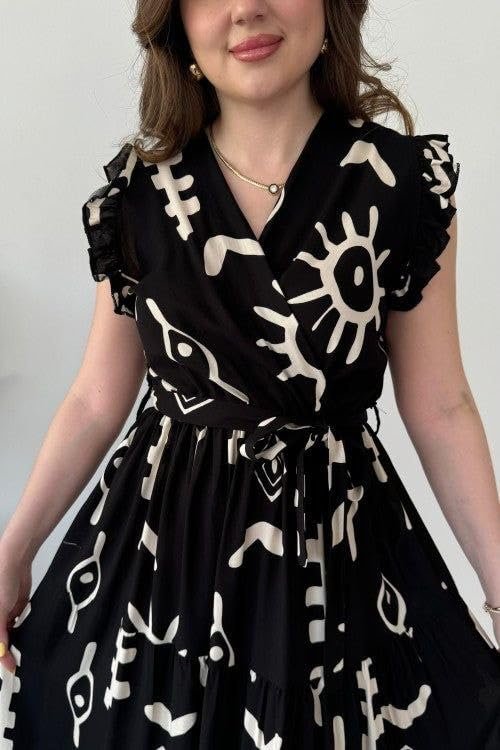 Attires Dress for Women Western Maxi Style, Indo Western Dresses, One Piece Long Gown, A Line Flared Pattern, Ethnic Look Outfit for Women - Image 6