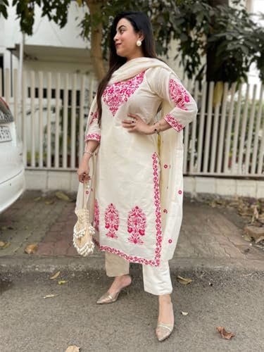 Kurta Sets for Women Viscose Embroidered - Image 4
