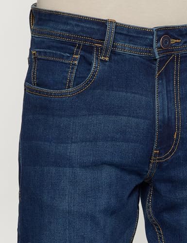 Men's Tapered Fit Mid Rise Classic Tape Stretchable Twill Jeans (10 Pics) - Image 4