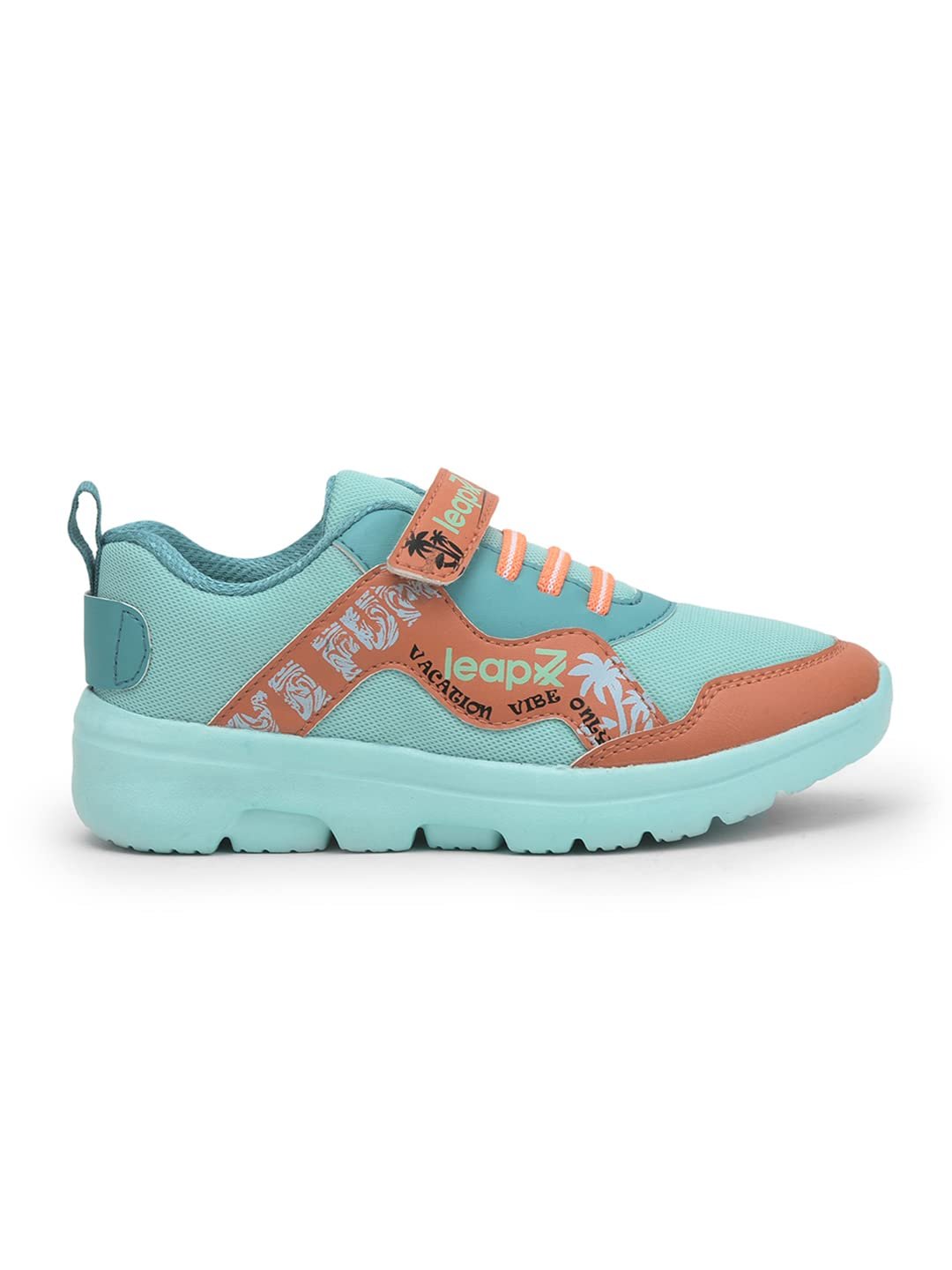 LEAP7X Pink & Royal Blue Sports Shoes for Kids - Padded Sports Wear - Image 3