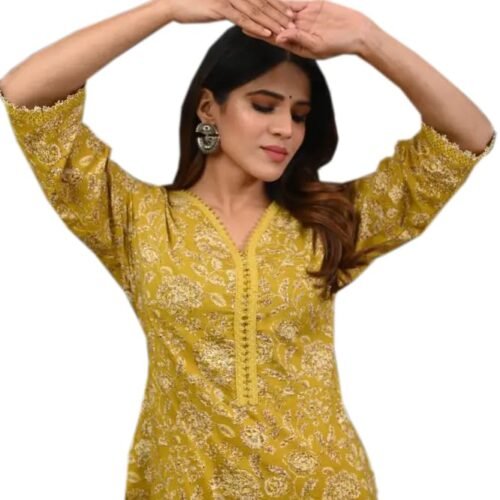 FIRSTRAIN Women Cotton Straight Printed Kurti | Soft Breathable Kurta for Office & Casual Use | | Trendy Festive & Regular Wear Cotton Kurti