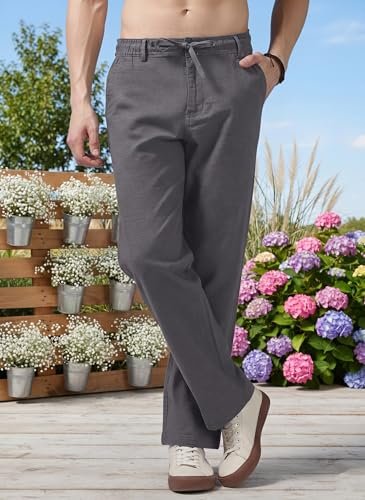 Men’s Multi Color Cargo Casual Trousers | Men’s Regular Fit Straight Pants | Comfortable Stylish Cargo for Men | Soft Fabric for Everyday Wear, Travel & Office | Linen Cotton Botto - Image 2
