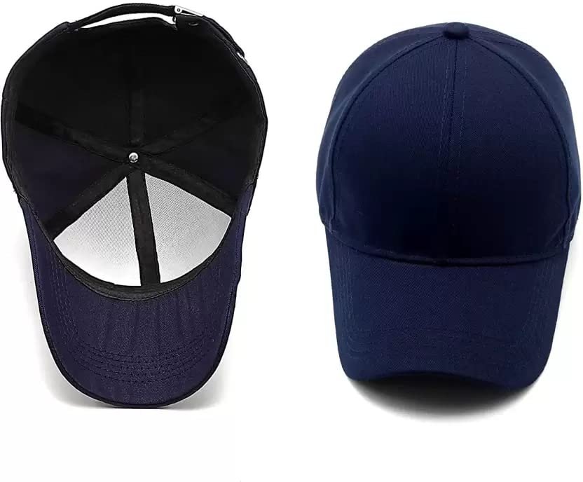 Acrylic Plain Baseball Sport Cap Men's Baseball Head Hat Stylish All Sports Caps With Adjustable Strap Pack Of 1 - Image 3