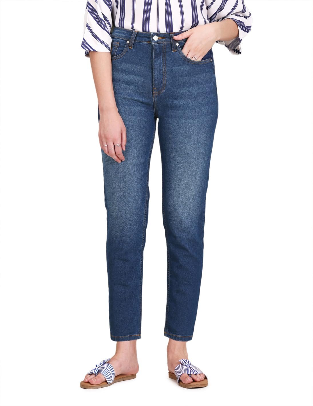 Women's Slim Fit High Rise Jeans - Image 4