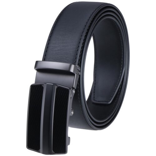 Men's Auto Lock Vegan Leather Belt