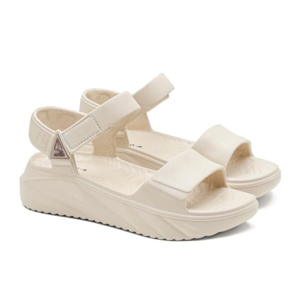 Indigo-32 Women’s Casual Platform Sandals with Adjustable Strap | Lightweight EVA Sandals with Comfortable Cushioning Footbed for Travel