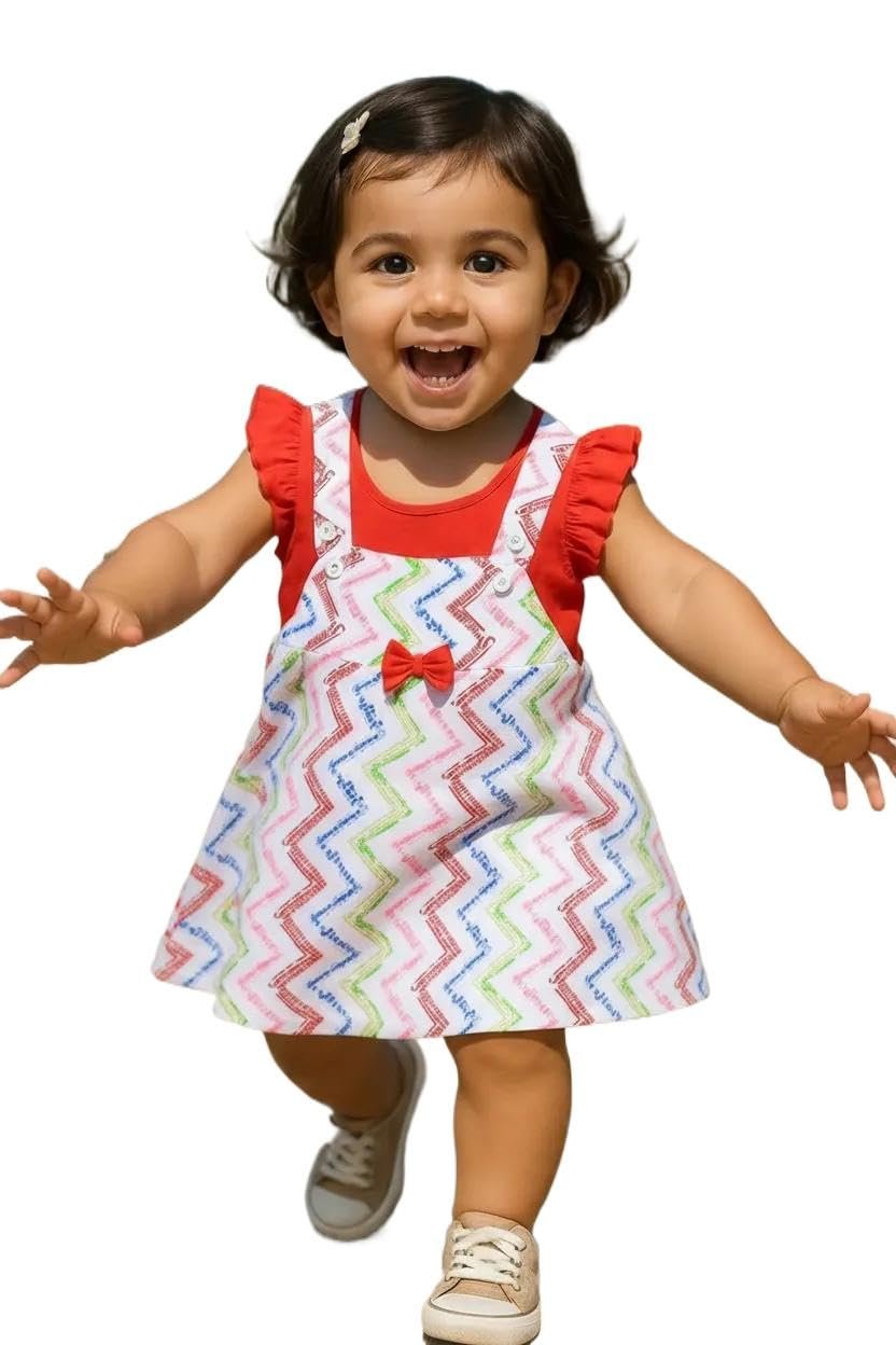 Clothe Funn New Born Baby Girl Dress Knee Length