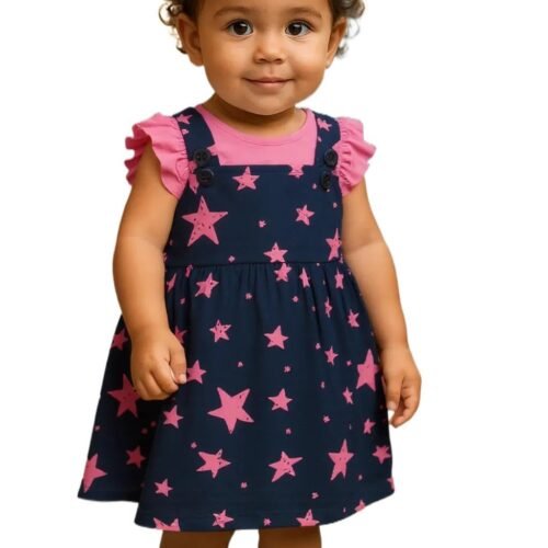 Clothe Funn New Born Baby Girl Dress Knee Length