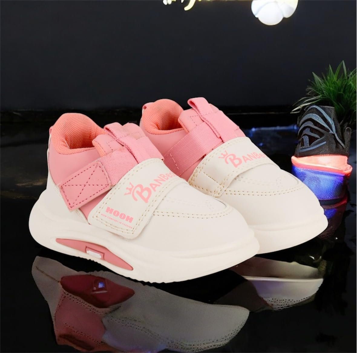 Kids Fashion Sneakers, Unisex Comfort Shoes with Velcro Strap for Baby Boys and Girls for Age 18 Months to 7 Years - Image 5