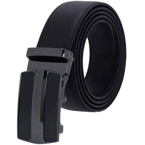 Men's Auto Lock Vegan Leather Belt