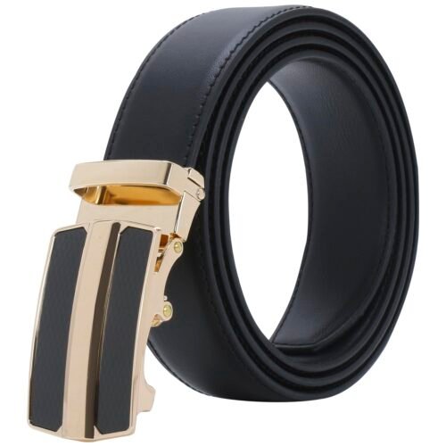 Men's Auto Lock Vegan Leather Belt