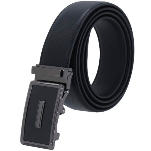 Men's Auto Lock Vegan Leather Belt