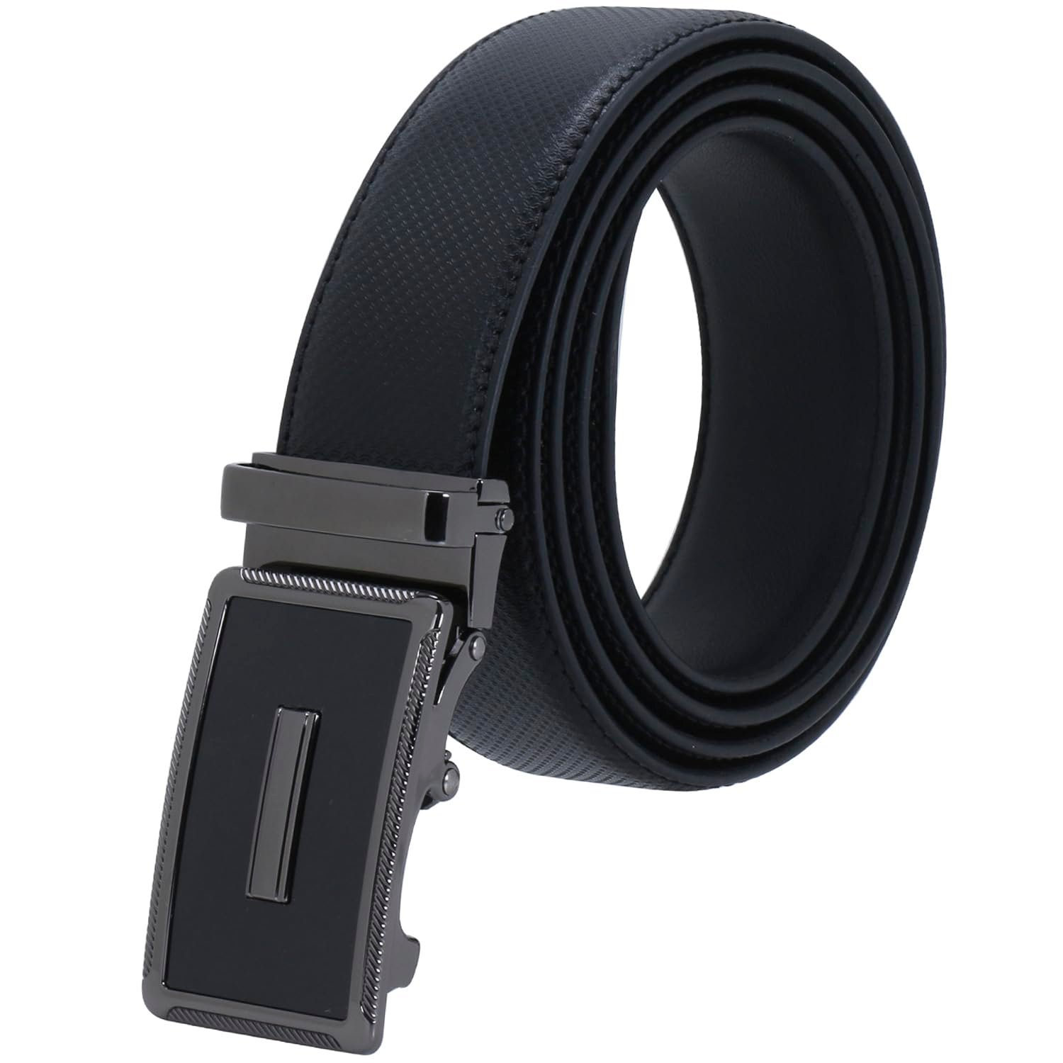 Men's Auto Lock Vegan Leather Belt