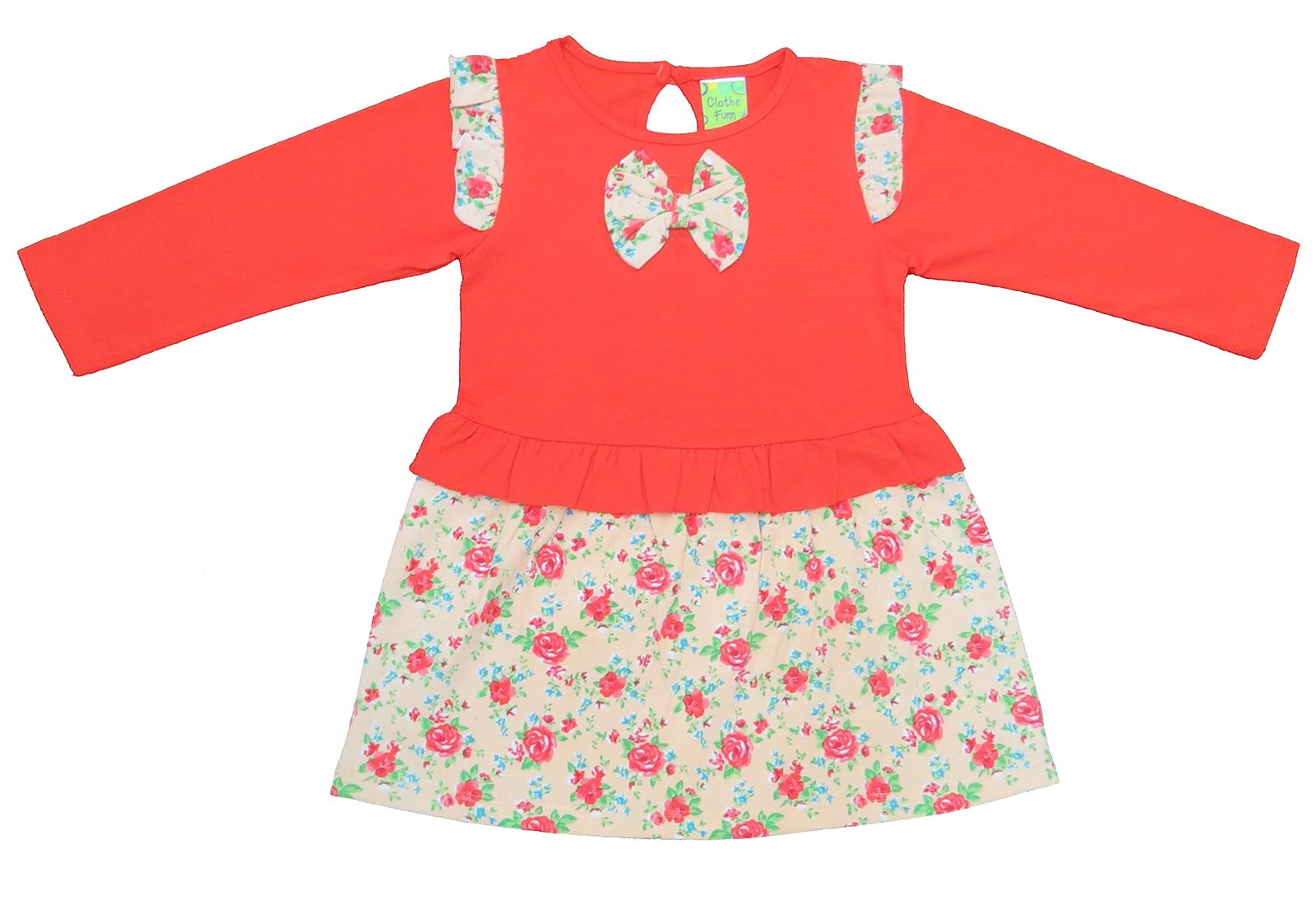 Clothe Funn New Born Baby Girl Dress Knee Length - Image 6