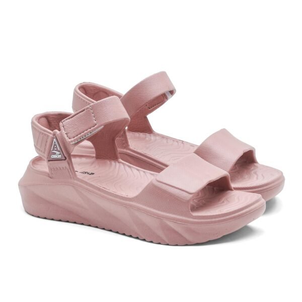 Indigo-32 Women’s Casual Platform Sandals with Adjustable Strap | Lightweight EVA Sandals with Comfortable Cushioning Footbed for Travel