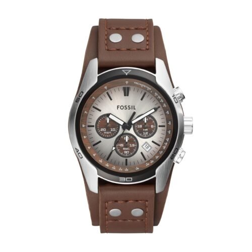 Cuff Chronograph White Dial Men's Watch-CH2565