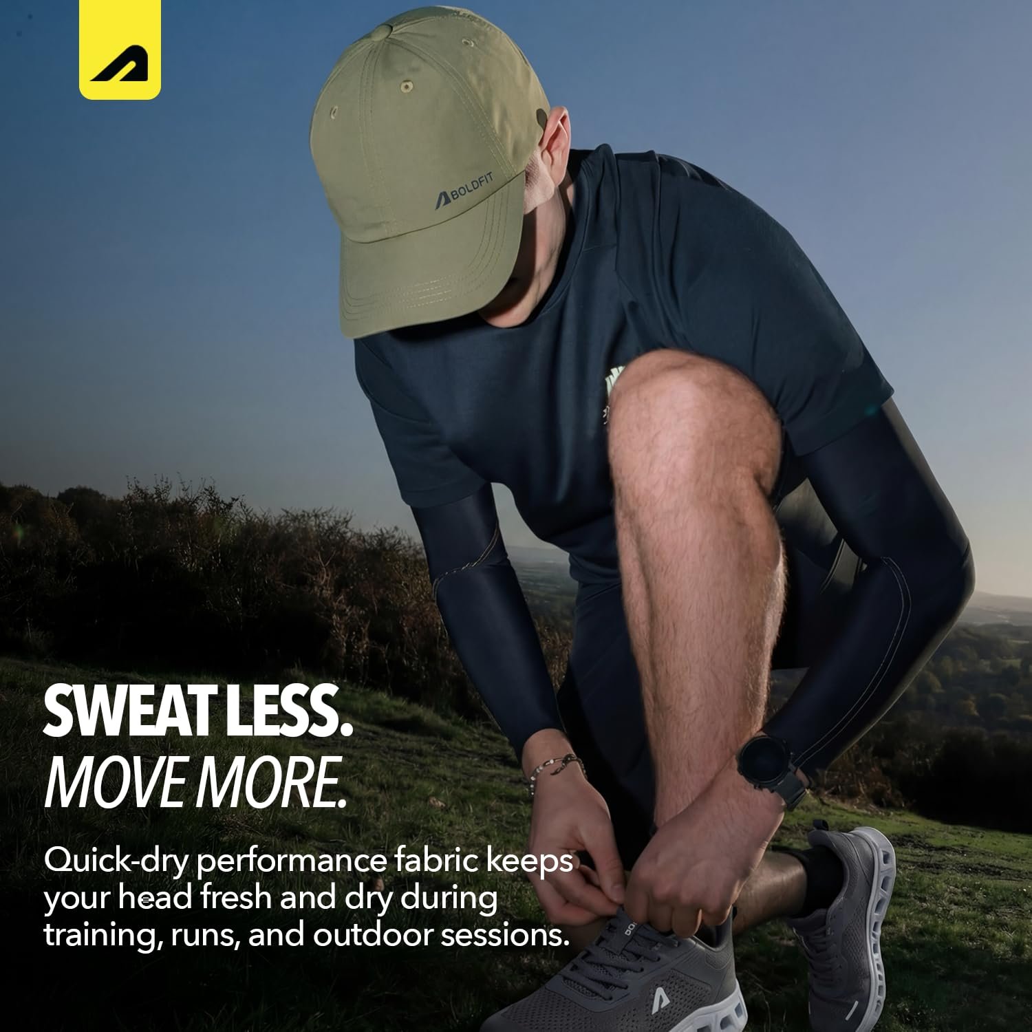 Sports Cap for Men & Women, Lightweight Quick Dry Foldable Baseball Cap with Adjustable Strap, Breathable Sun Protection Hat for Running, Gym, Cricket, Travel & Out - Image 3