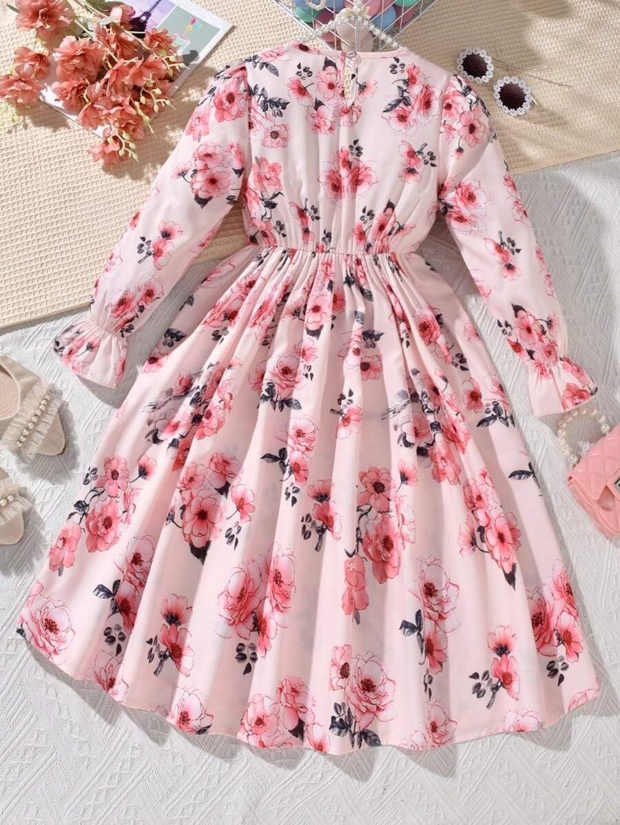 Frock with Beautiful Digital Printed Baby Girl Dress - Image 4